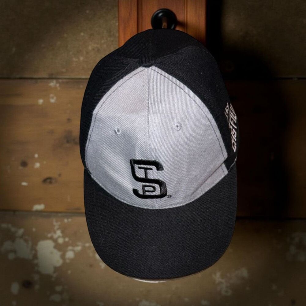 St. Paul Saints Strapback CHS Field Baseball Hat, Black/Gray Cap